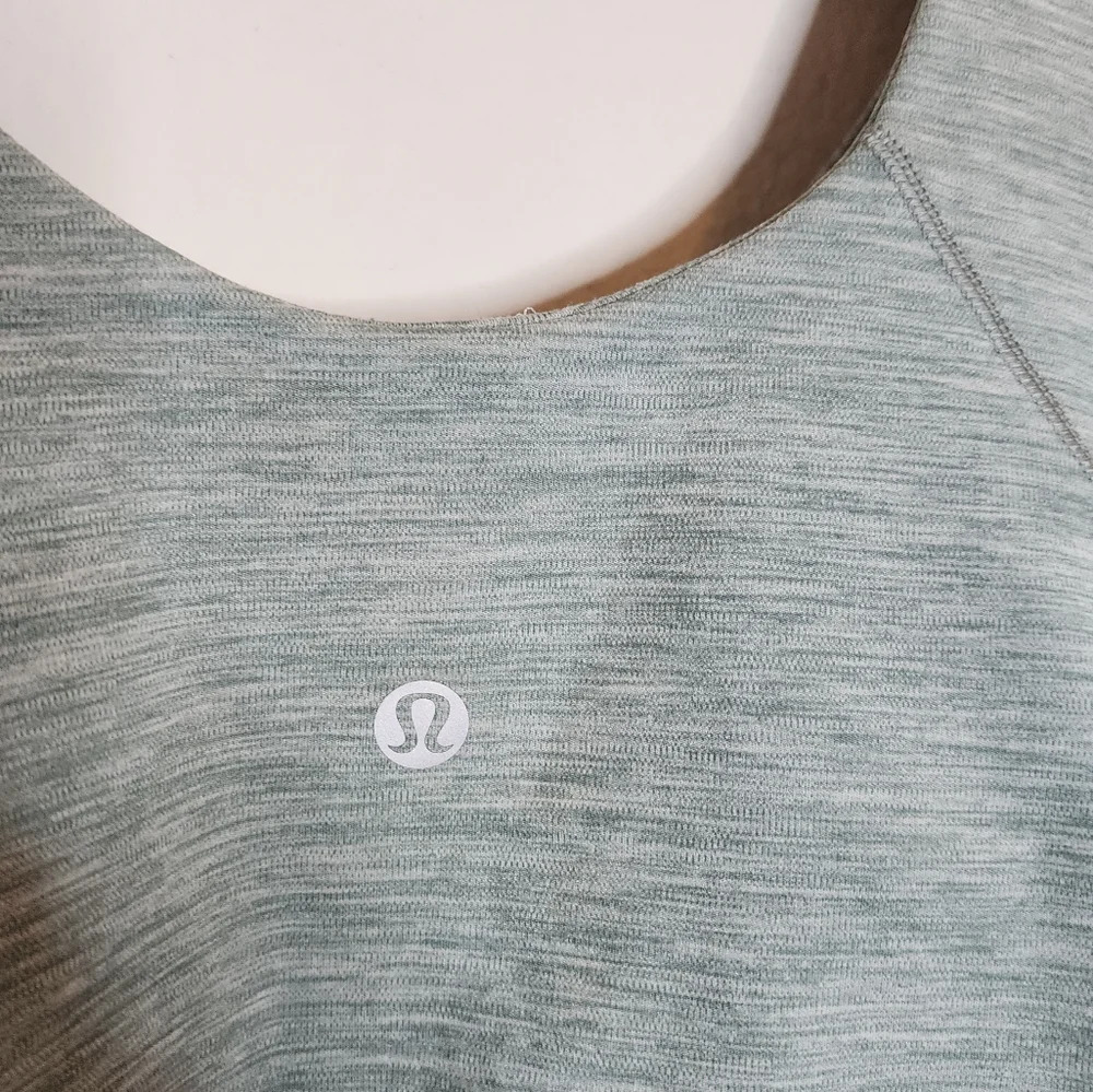 Lululemon Align Crop Tank Heathered Tidewater Teal Size 14 - Picture 5 of 14